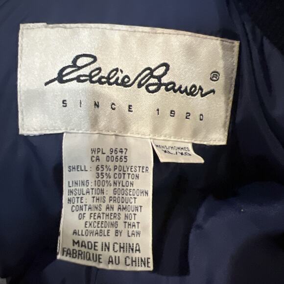 Eddie Bauer Coat Jacket X-Large Men’s Green Good Down Ridge Line - Picture 14 of 14